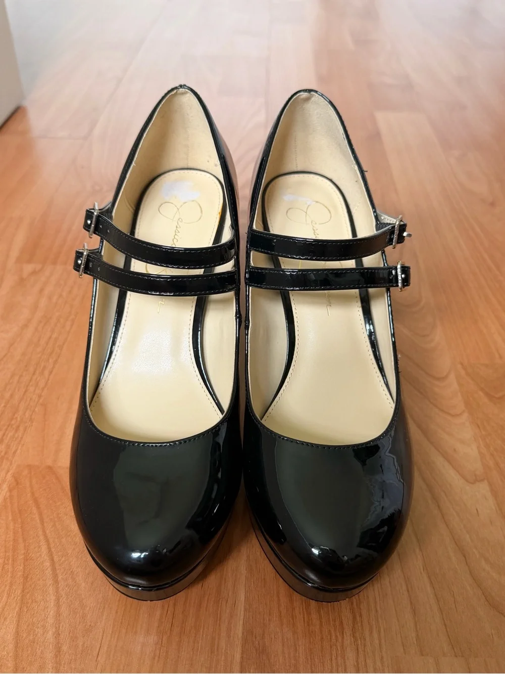 Jessica Simpson Black Mary Jane Platform Pumps